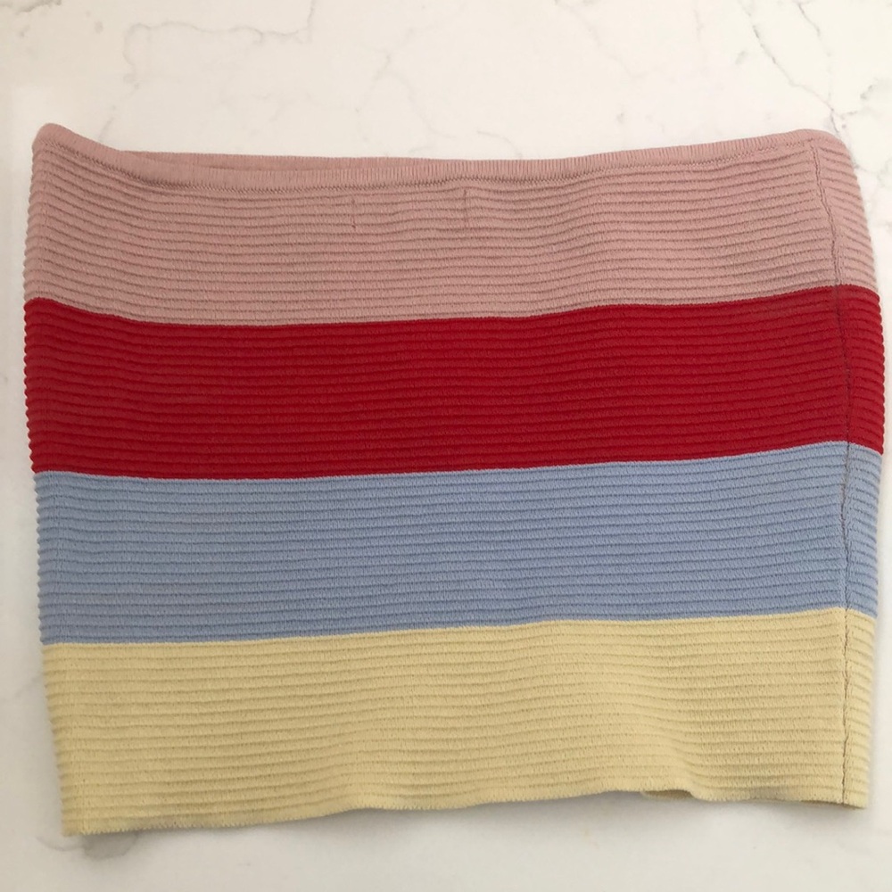 Colorful Ribbed bandeau top - Picture 4 of 4